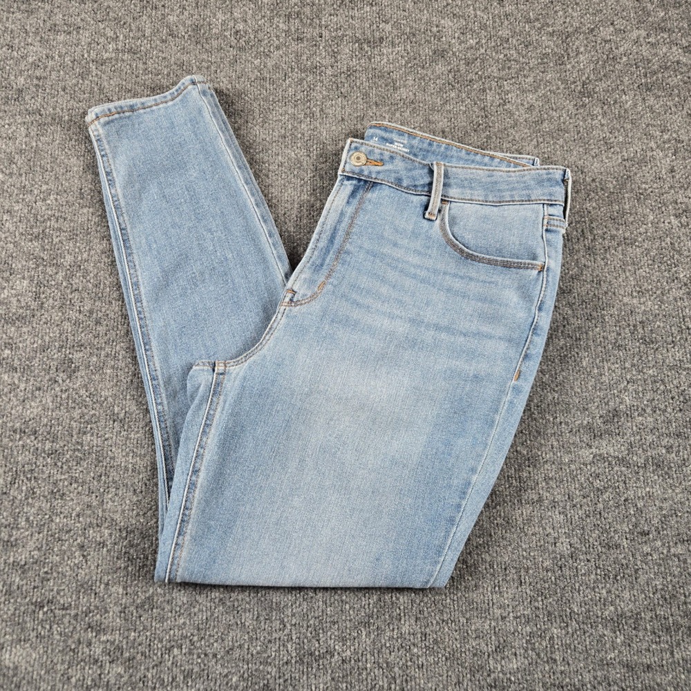 Old Navy Wow Super-Skinny Jeans Womens 14 Light Wash High Rise Denim SKU 1234